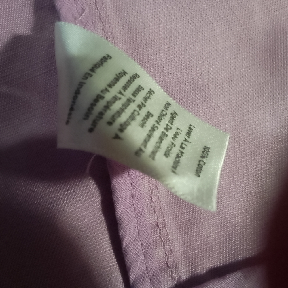 Talbots Light Purple Military Button FrontUtility Jacket Size 1x 100% Cotton - Picture 15 of 15